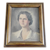 Portrait of a Lady in pastel, signed Xavier Allard