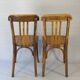 2 chaises bistrot Baumann N°188 en bois, vers 1930