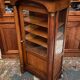 Empire style display case in cherry wood