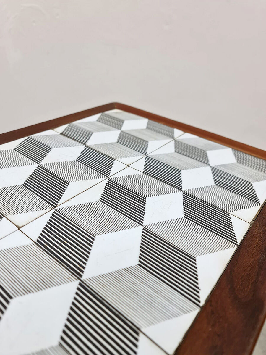 Vintage design danish tile side table coffee table