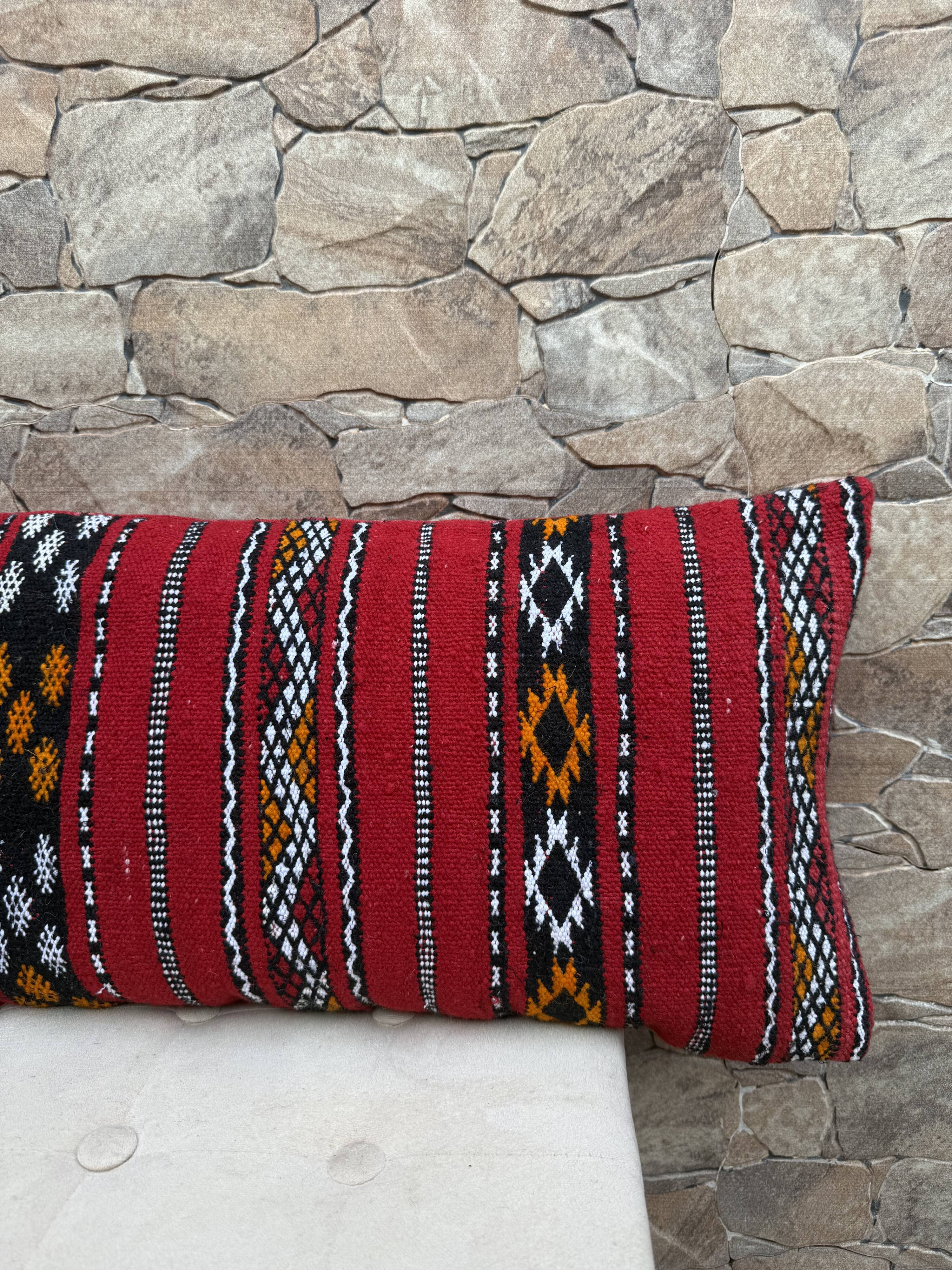 Moroccan pillowcase, Berber cushion cover, woven pillowcase