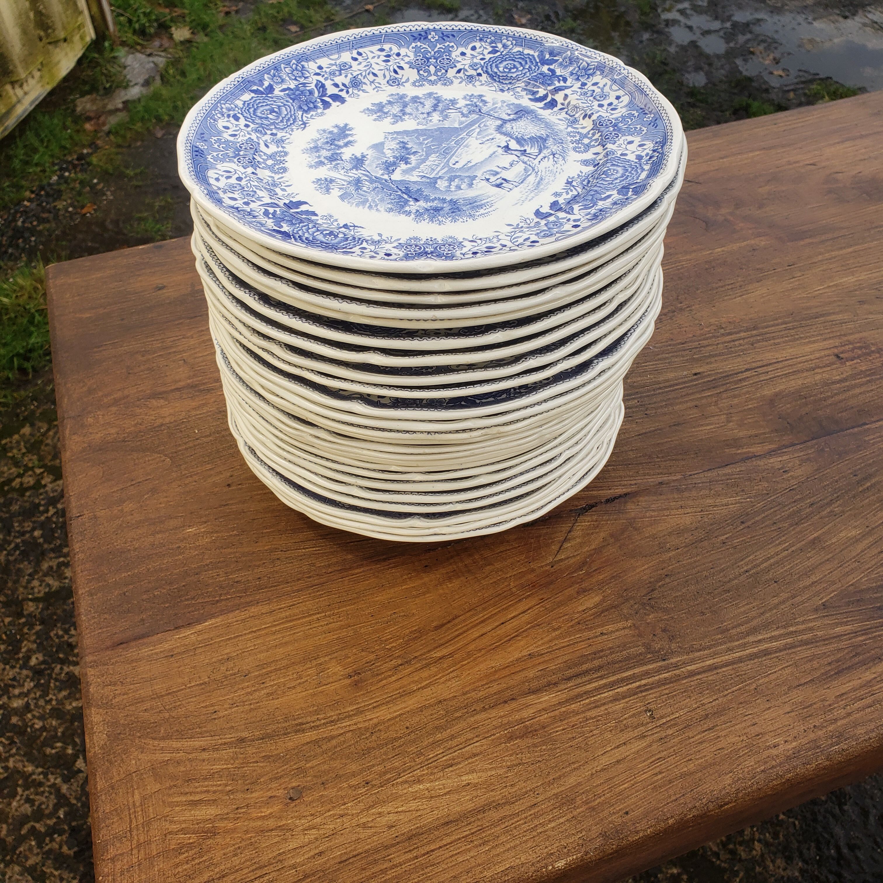 24 flat plates Villeroy and Boch model Bungerland