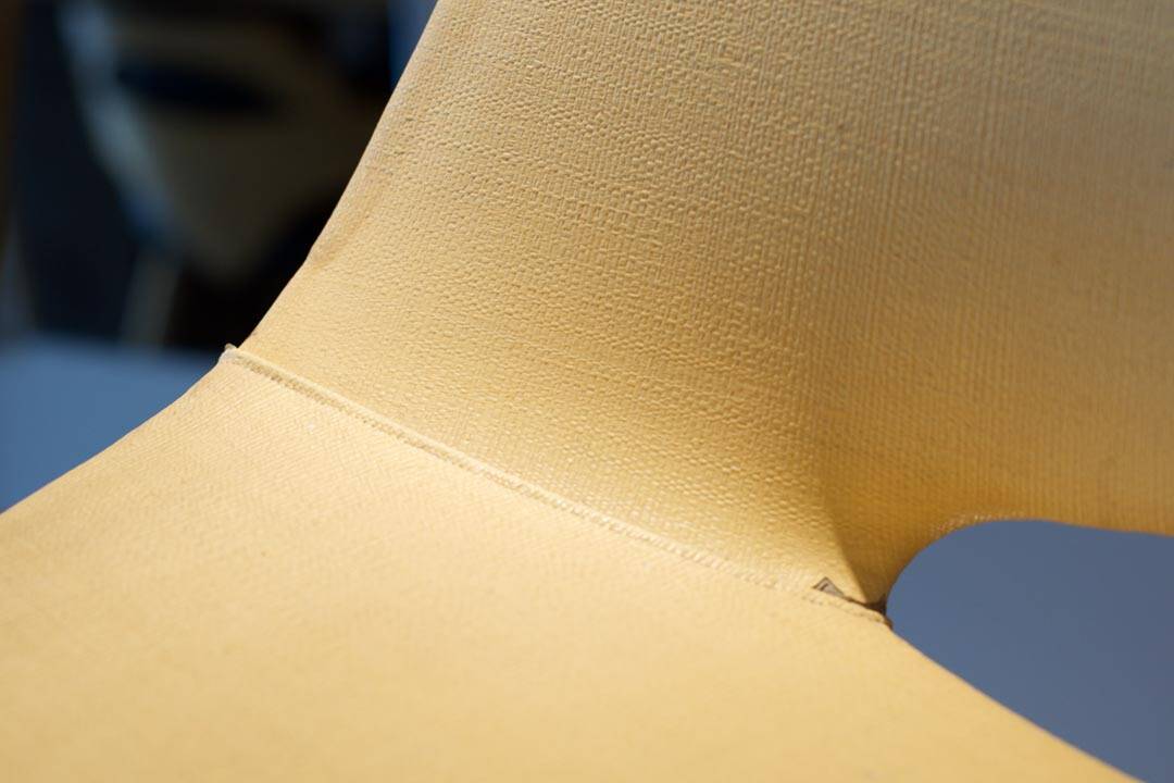 Pair of yellow “Tonneau” chairs Pierre Guariche edition Thonet 1950