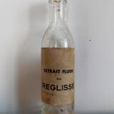 Bottle or old bottle in vintage glass apothecary pharmacy curiosity