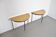 Pair of Italian Sunburst Veneered Consoles / Side Tables, 1960s