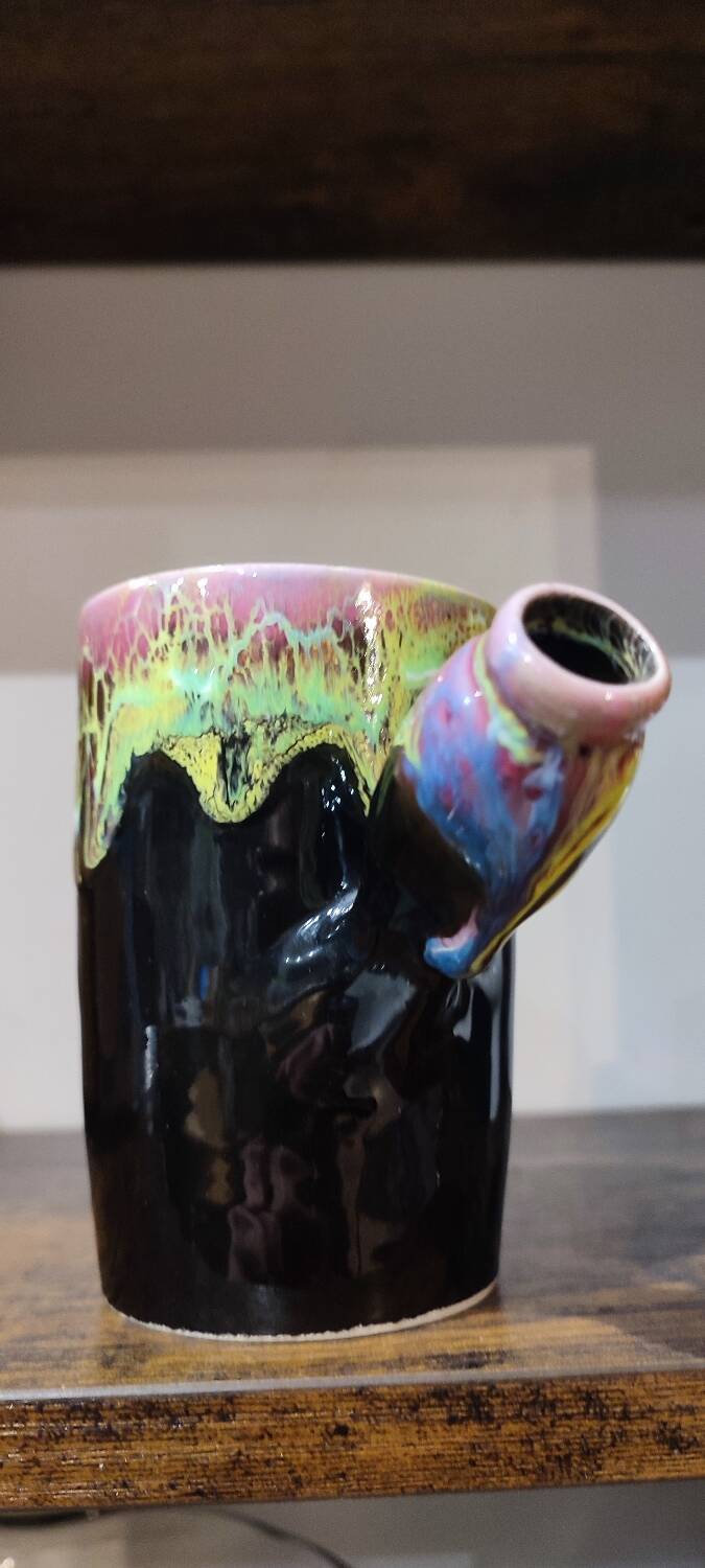 Mazagran flamed ceramic Vallauris