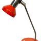 Vintage orange east german table lamp from aka leuchten, 1970s
