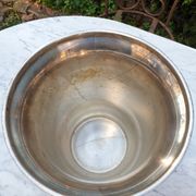 Champagne bucket decoration lion's head in silver metal