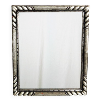 Vintage mirror with wooden frame 58x47cm