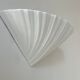 Vintage porcelain shell wall lamp, France 1970