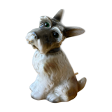 Fox Terrier lamp in vintage porcelain