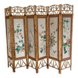Old Japanese style bamboo screen