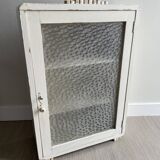 Bathroom cabinet pharmacy patinated wood