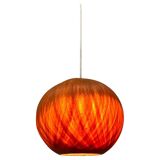 Beautiful design midcentury cocoon resin pendant, 1950s