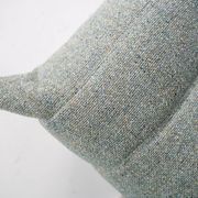 Togo set of armchair and pouf in melange tweed