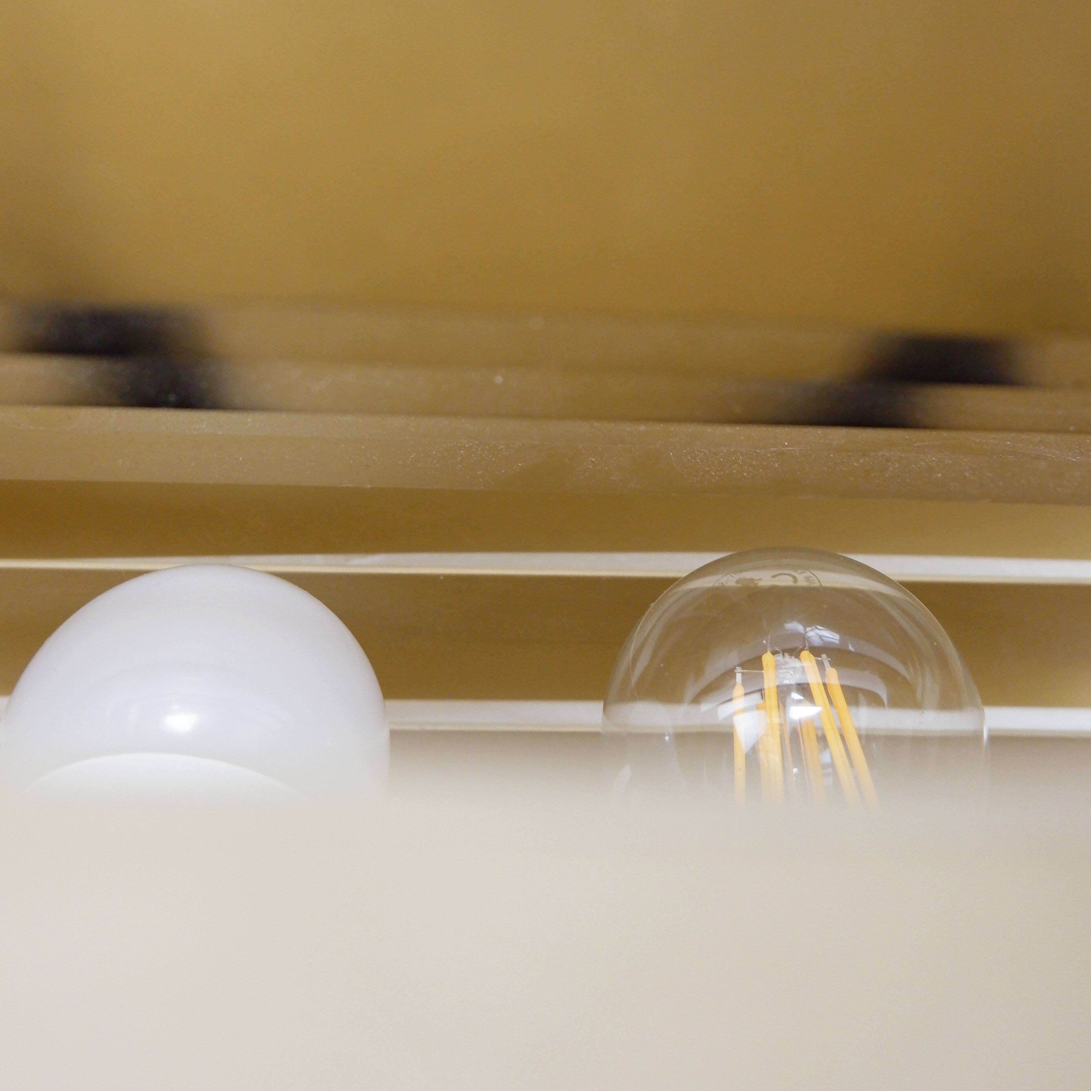 Pair of gold-plated aluminum wall lights by Jules Wabbes - 2 pairs available