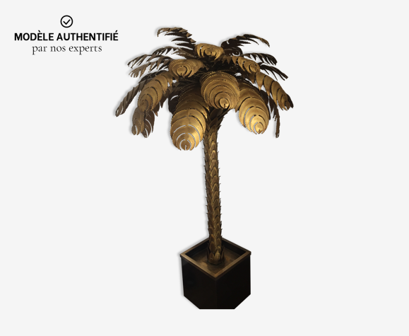 Lampadaire palmier par Christian Techoueyres pour maison Jansen | Selency