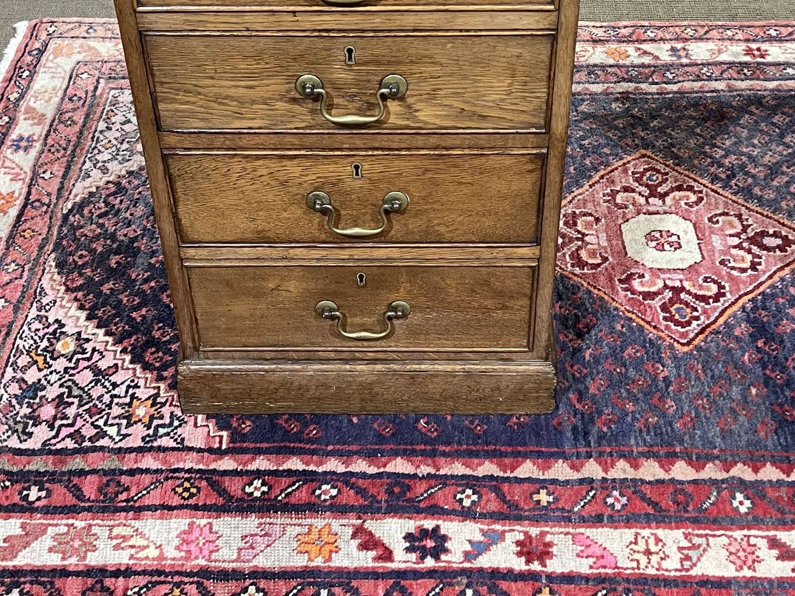 Early 20th century English flat desk in oak