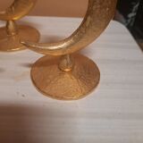 Set of 3 golden candlesticks created by Édouard Rambaud