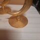 Set of 3 golden candlesticks created by Édouard Rambaud