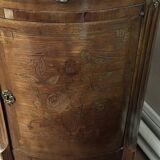 Louis XVI Style Half-Moon Chest of Drawers with Marquetry