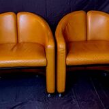 Pair of PS142 Eugenio GERLI armchairs