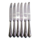 Lot de 6 couteaux métal argenté