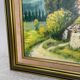 Painting of Mont Ventoux signed Lasimone in gilded wooden frame