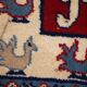 Vintage caucasian kazak handmade carpet 122cm x 185cm 1970s, 1c521