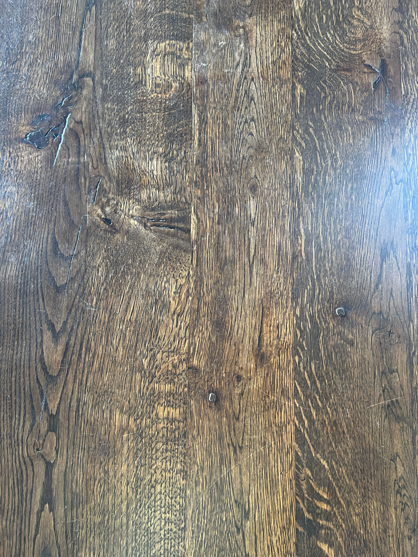 Antique turned leg farmhouse table