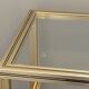 Television storage unit hi-fi video metal gold glass Pierre Vandel Paris 1970