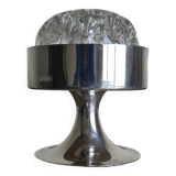 Tulip foot flower spade 1970 in silver metal