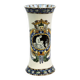 Cornet vase in fine earthenware from Gien, Renaissance decoration — late 19th century