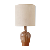 Stoneware and woven jute lamp