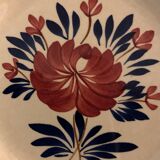 7 old Gien opaque porcelain dessert plates