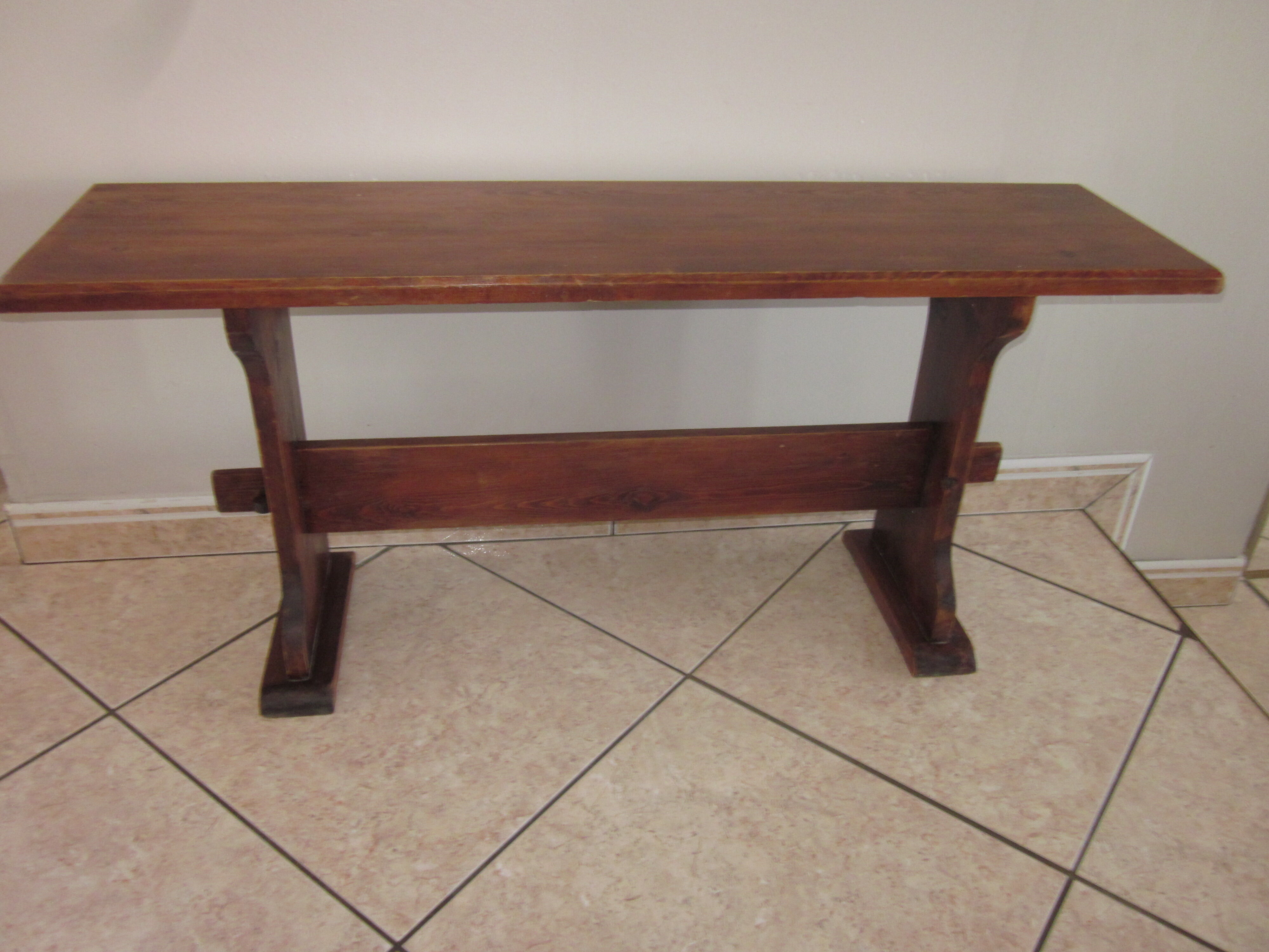Old pine bench