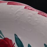 Large earthenware bowl of Moulin-des-Loups - Floral decoration - Around 1960