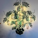 Monumental wall light in Italian wrought iron, attributed to the house.