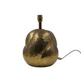 Organic modern brass table Lamp, Tommaso Barbi Italy 1970
