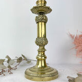 Candle holder in chiseled bronze Louis XVI style