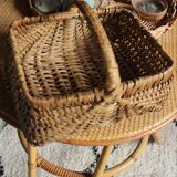 Petit Panier osier une anse vintage