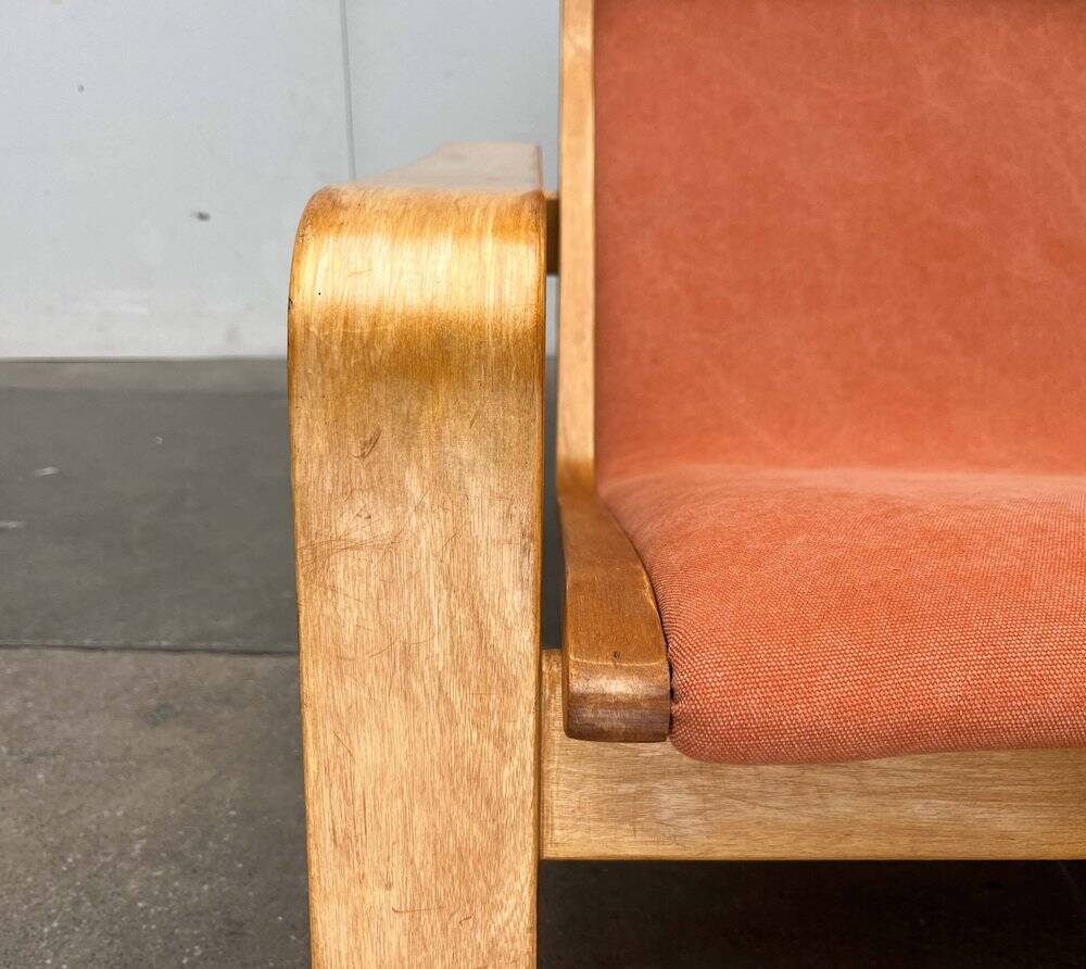 Mid-century modern Pulkka lounge chair by Ilmari Lappalainen for Asko, 1960s.