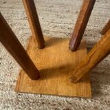 Elm stools by Pierre Chapo