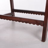 Brutalist 19th century Spanish wooden payment table or side table