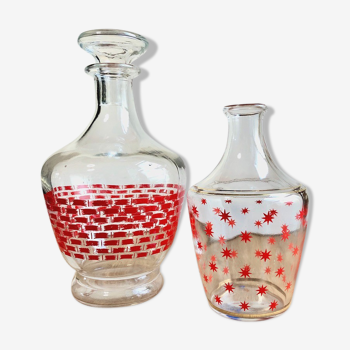 Duo de carafes 60's