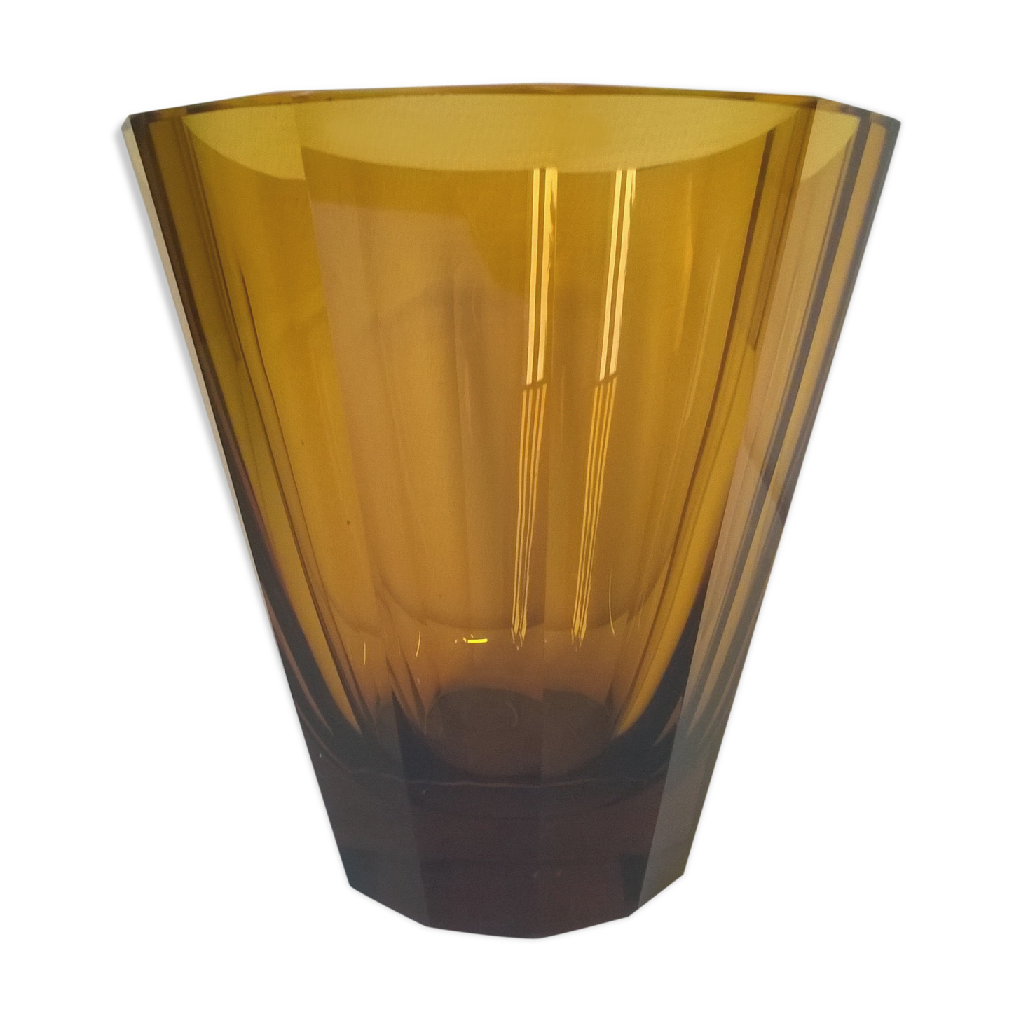 Moser Karlsbad art deco crystal vase