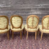 Set of four chairs stamped louis XVI period