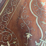 19th century wooden and brass tray