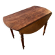 Table ronde à abattants