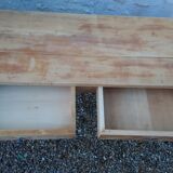 Console vintage wood L120